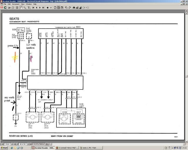 Rover Sports Register Forum • View topic - Late mk2 seat ... mk2 cts wiring diagram 